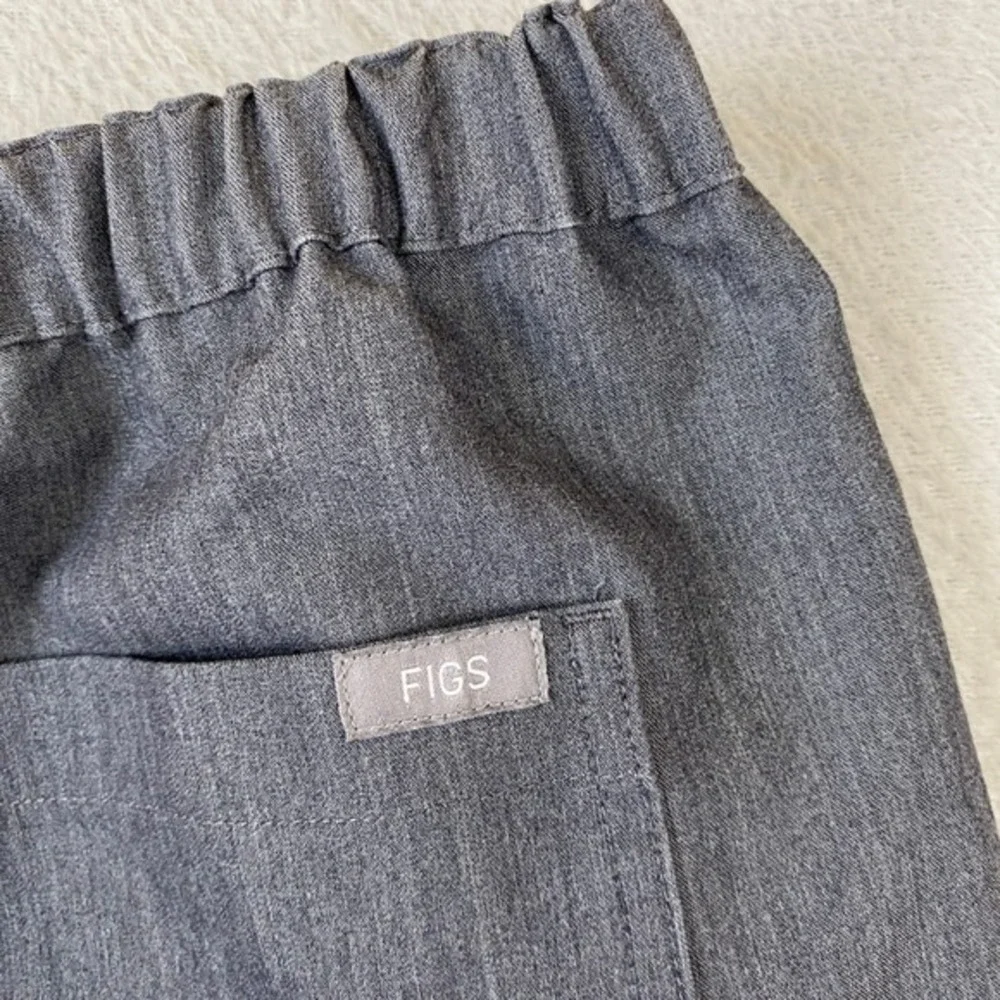 FIGS Livingston Scrub Pants Men XL Gray Technical Collection FM4500 Straight Leg